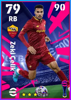 Zeki Celik eFootball 2026 player card — 79 OVR RB