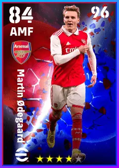 Martin Odegaard eFootball 2026 player card — 84 OVR AMF