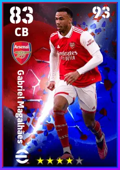 Gabriel Magalhaes eFootball 2026 player card — 83 OVR CB
