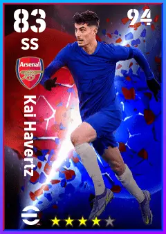 Kai Havertz eFootball 2026 player card — 83 OVR SS