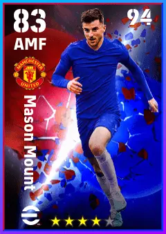 Mason Mount eFootball 2026 player card — 83 OVR AMF