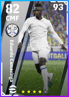Eduardo Camavinga eFootball 2026 player card — 82 OVR CMF