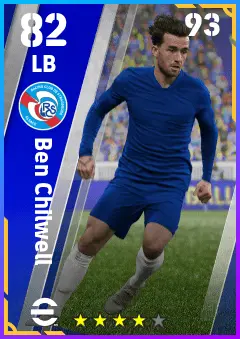 Ben Chilwell eFootball 2026 player card — 82 OVR LB
