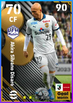 Akira Silvano Disaro eFootball 2026 player card — 70 OVR CF