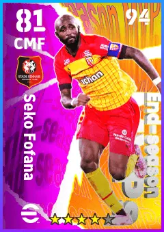 Seko Fofana eFootball 2026 player card — 81 OVR CMF