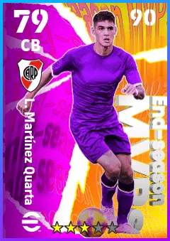 L. Martinez Quarta eFootball 2026 player card — 79 OVR CB