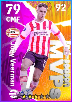 Joey Veerman eFootball 2026 player card — 79 OVR CMF