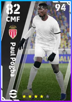 Paul Pogba eFootball 2026 player card — 82 OVR CMF