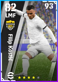 Filip Kostic eFootball 2026 player card — 82 OVR LMF
