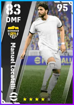 Manuel Locatelli eFootball 2026 player card — 83 OVR DMF