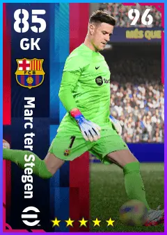 Marc ter Stegen eFootball 2026 player card — 85 OVR GK