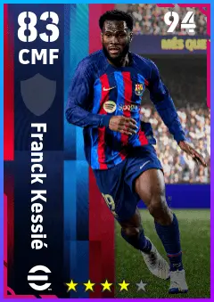 Franck Kessie eFootball 2026 player card — 83 OVR CMF