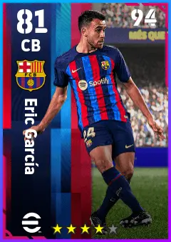 Eric Garcia eFootball 2026 player card — 81 OVR CB