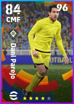 Dani Parejo eFootball 2026 player card — 84 OVR CMF