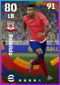 Reinildo Mandava eFootball 2026 player card — 80 OVR LB