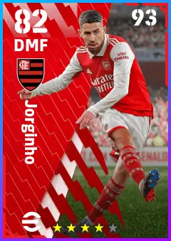 Jorginho eFootball 2026 player card — 82 OVR DMF
