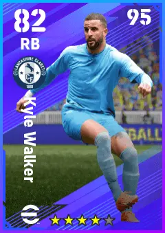Kyle Walker eFootball 2026 player card — 82 OVR RB