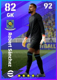 Robert Sanchez eFootball 2026 player card — 82 OVR GK
