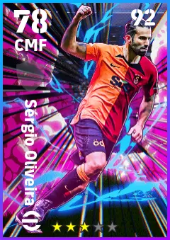 Sergio Oliveira eFootball 2026 player card — 78 OVR CMF