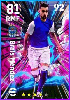 Brais Mendez eFootball 2026 player card — 81 OVR RMF