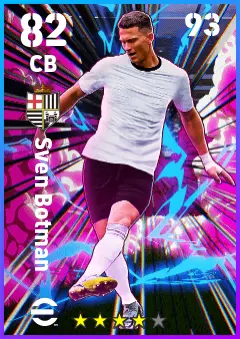 Sven Botman eFootball 2026 player card — 82 OVR CB
