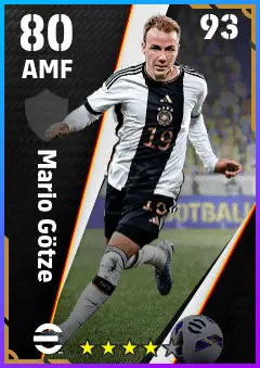 Mario Gotze eFootball 2026 player card — 80 OVR AMF