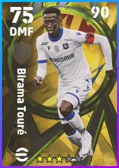 Birama Toure eFootball 2026 player card — 75 OVR DMF