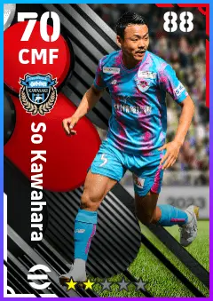 So Kawahara eFootball 2026 player card — 70 OVR CMF