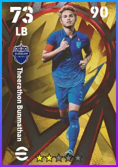 Theerathon Bunmathan eFootball 2026 player card — 73 OVR LB