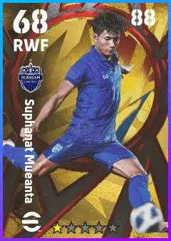 Suphanat Mueanta eFootball 2026 player card — 68 OVR RWF