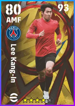 Lee Kang-In eFootball 2026 player card — 80 OVR AMF