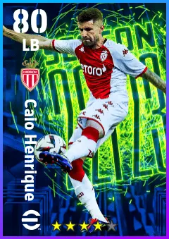 Caio Henrique eFootball 2026 player card — 80 OVR LB