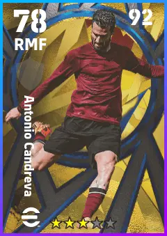 Antonio Candreva eFootball 2026 player card — 78 OVR RMF