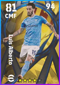 Luis Alberto eFootball 2026 player card — 81 OVR CMF
