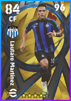 Lautaro Martinez eFootball 2026 player card — 84 OVR CF