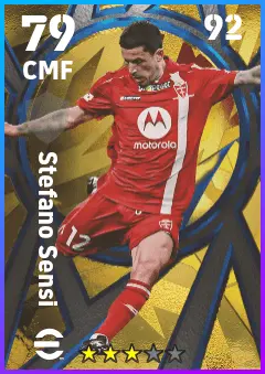 Stefano Sensi eFootball 2026 player card — 79 OVR CMF