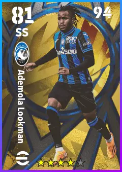 Ademola Lookman eFootball 2026 player card — 81 OVR SS