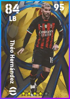 Theo Hernandez eFootball 2026 player card — 84 OVR LB