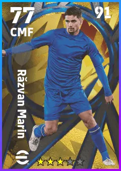 Razvan Marin eFootball 2026 player card — 77 OVR CMF