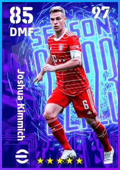Joshua Kimmich eFootball 2026 player card — 85 OVR DMF