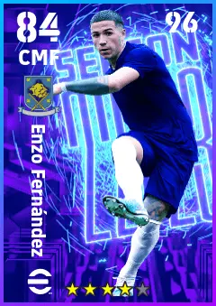 Enzo Fernandez eFootball 2026 player card — 84 OVR CMF