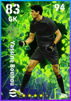 Yassine Bounou eFootball 2026 player card — 83 OVR GK