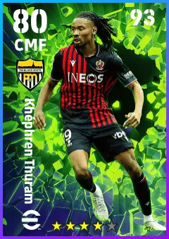 Khephren Thuram eFootball 2026 player card — 80 OVR CMF