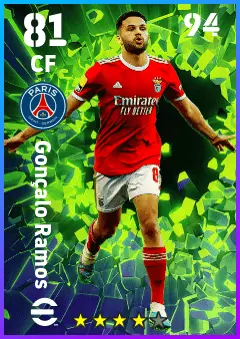 Goncalo Ramos eFootball 2026 player card — 81 OVR CF