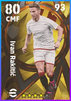 Ivan Rakitic eFootball 2026 player card — 80 OVR CMF