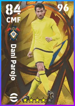 Dani Parejo eFootball 2026 player card — 84 OVR CMF