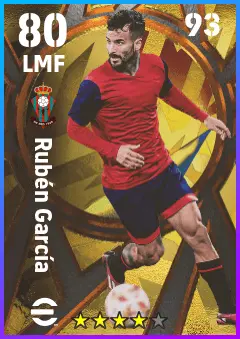 Ruben Garcia eFootball 2026 player card — 80 OVR LMF
