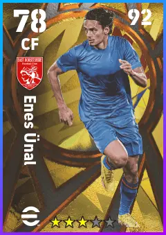 Enes Unal eFootball 2026 player card — 78 OVR CF