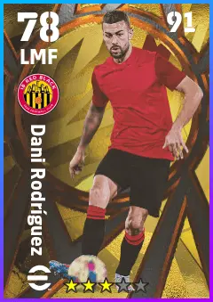 Dani Rodriguez eFootball 2026 player card — 78 OVR LMF