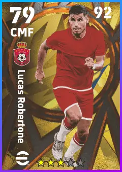 Lucas Robertone eFootball 2026 player card — 79 OVR CMF